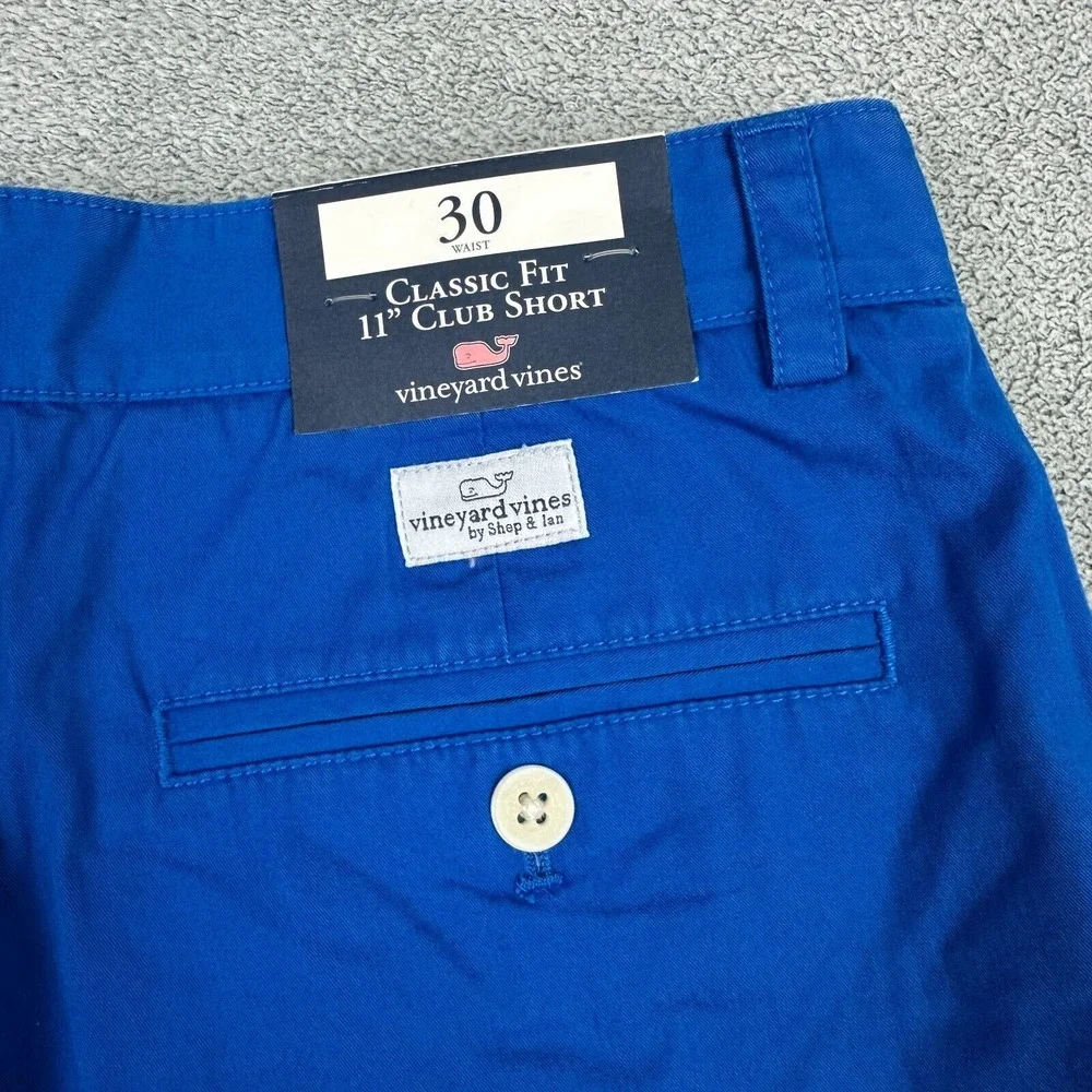 Vineyard Vines Club Shorts Men 30 Blue Summer Twill Chino Classic 11